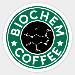 Biochemistry Coffee Caffeine Structure Star Laptop Science Chemistry Sticker